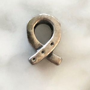 ⭐️ Zable Sterling Silver Cancer Ribbon Charm